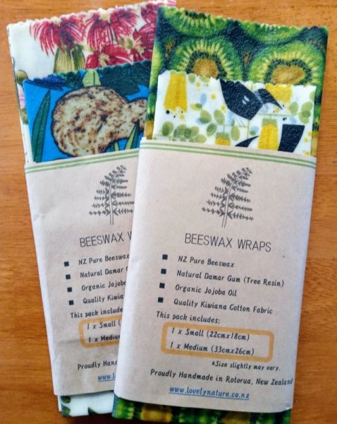 Photo1: 【Sign in & get 10% off!】Beeswax Wrap Kiwiana TWIN pack / ビーワックスラップ NZデザイン 2枚セット (1)